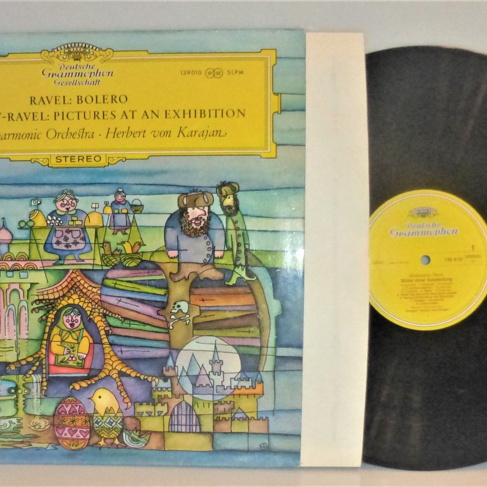 1st Press Ravel Bolero Myssorgsky Vinyl LP Record Exhibition Berlin Philharmonic